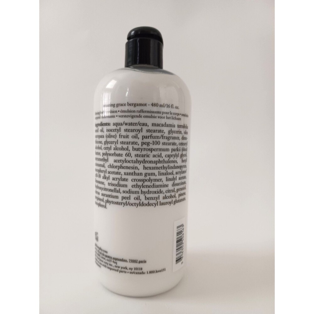 Philosophy Amazing Grace Bergamot Citrus Firming Body Emulsion 16 oz/480 ml NEW - Picture 2 of 3